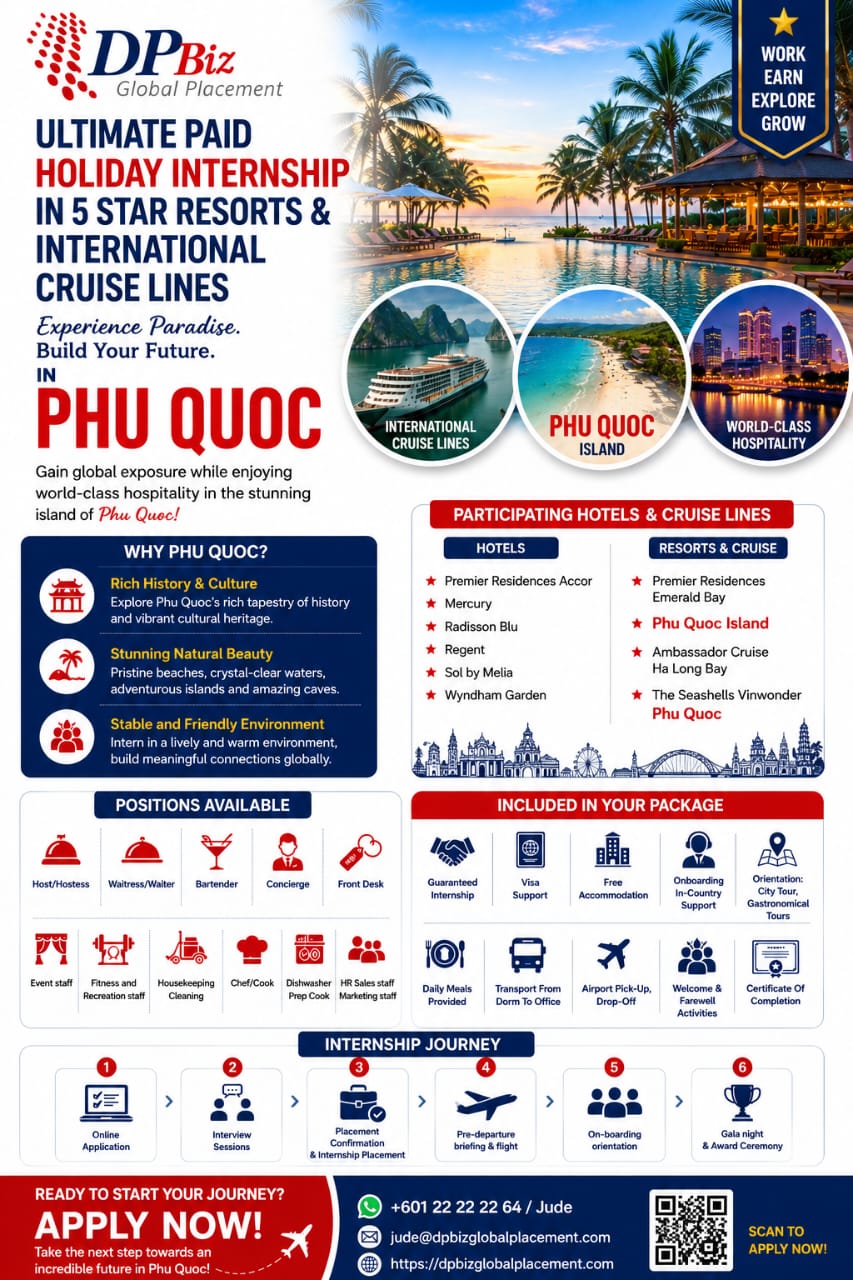 Hospitality Internship in Phu Quoc